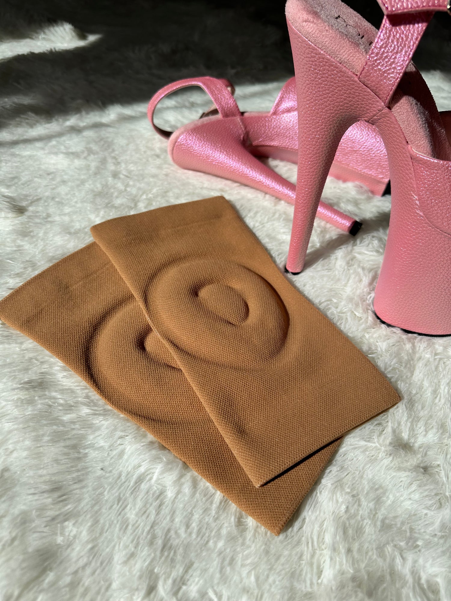 Pole Dance Gel Knee pads slim look pro nude