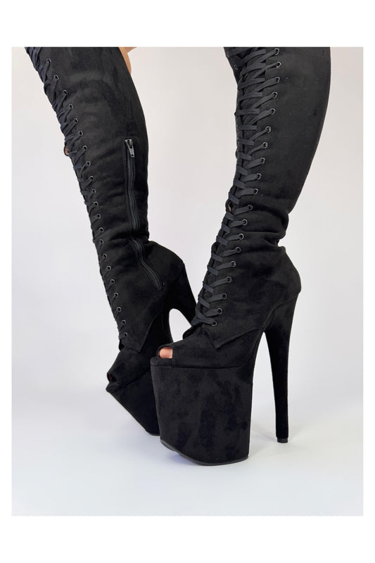 High Standards (Emo Girl)-Pole Sins-8-inch-AU5 / EUR35-Pole Sins- pole dance heels - pole dance boots