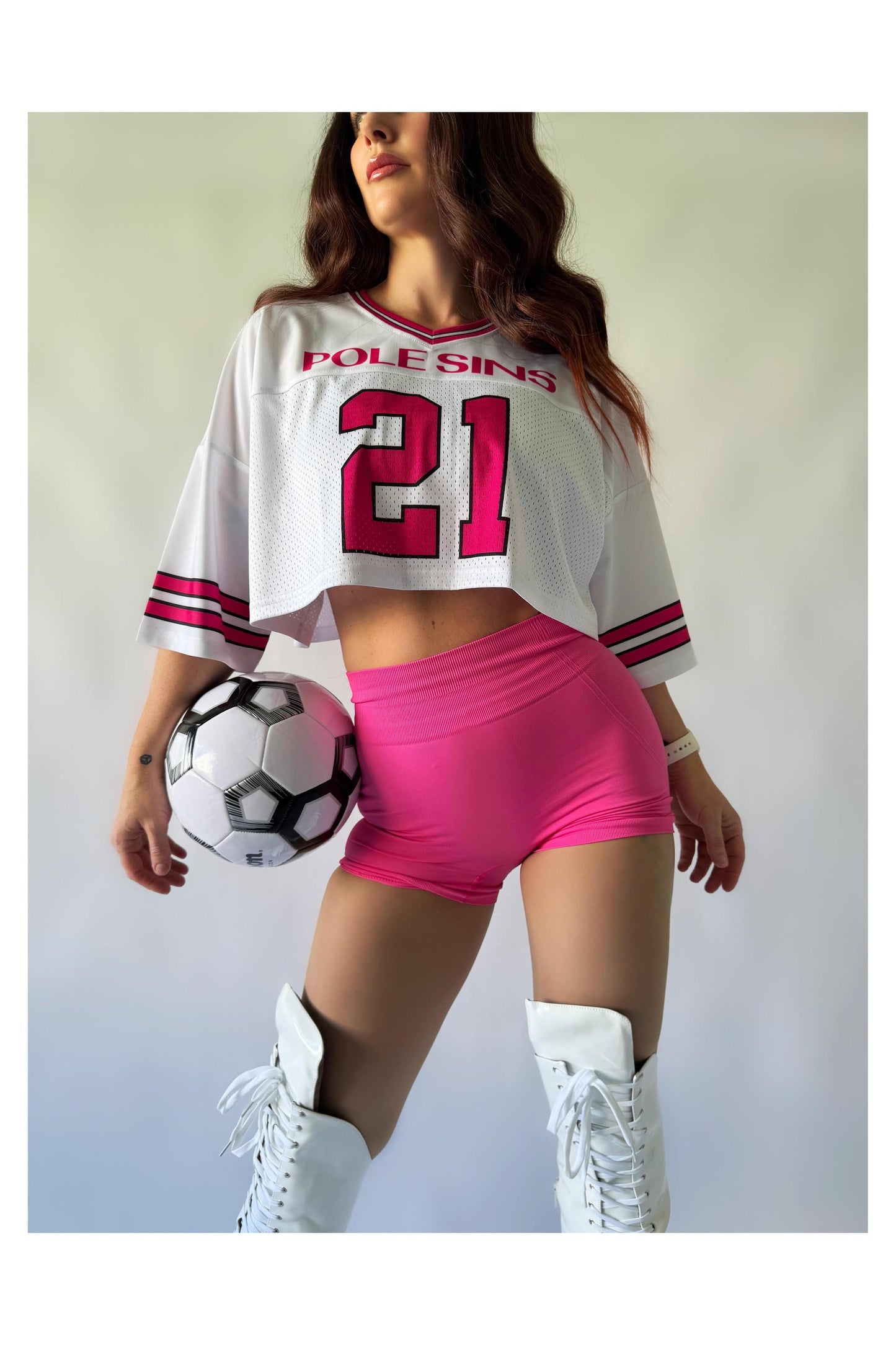 2026 Crop Jersey-Pole Sins-Pole Sins- pole dance heels - pole dance boots