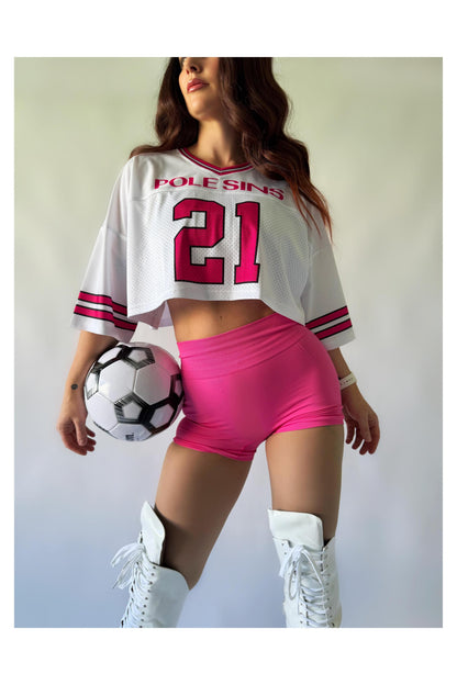 2026 Crop Jersey-Pole Sins-Pole Sins- pole dance heels - pole dance boots