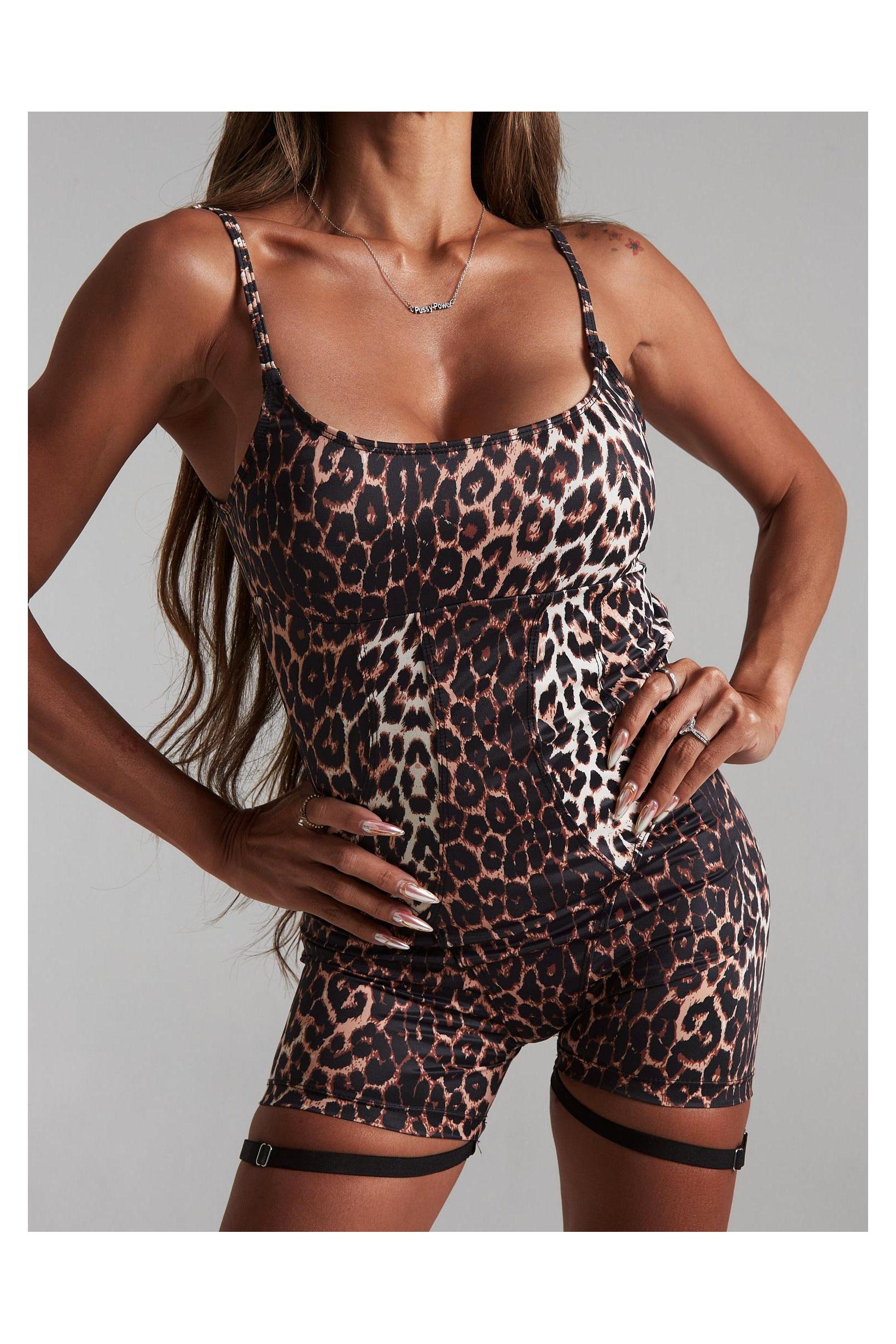 Catsuit Leopard-Harna Wear-Pole Sins- pole dance heels - pole dance boots