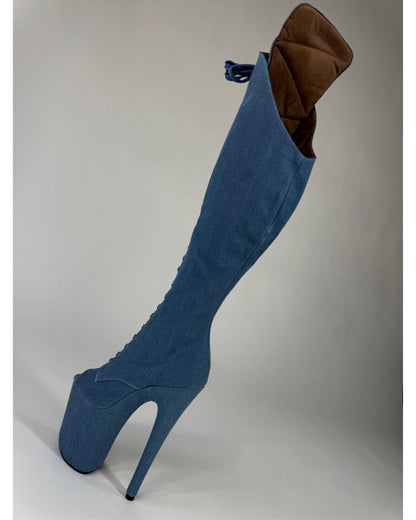 Daisy Duke Over-The-Knee-Boots-Pole Sins-Pole Sins- pole dance heels - pole dance boots