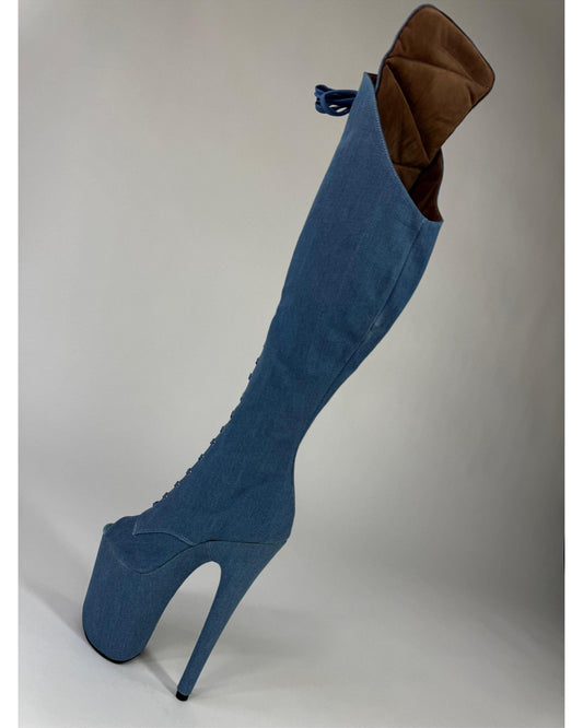 Daisy Duke Over-The-Knee-Boots-Pole Sins-Pole Sins- pole dance heels - pole dance boots