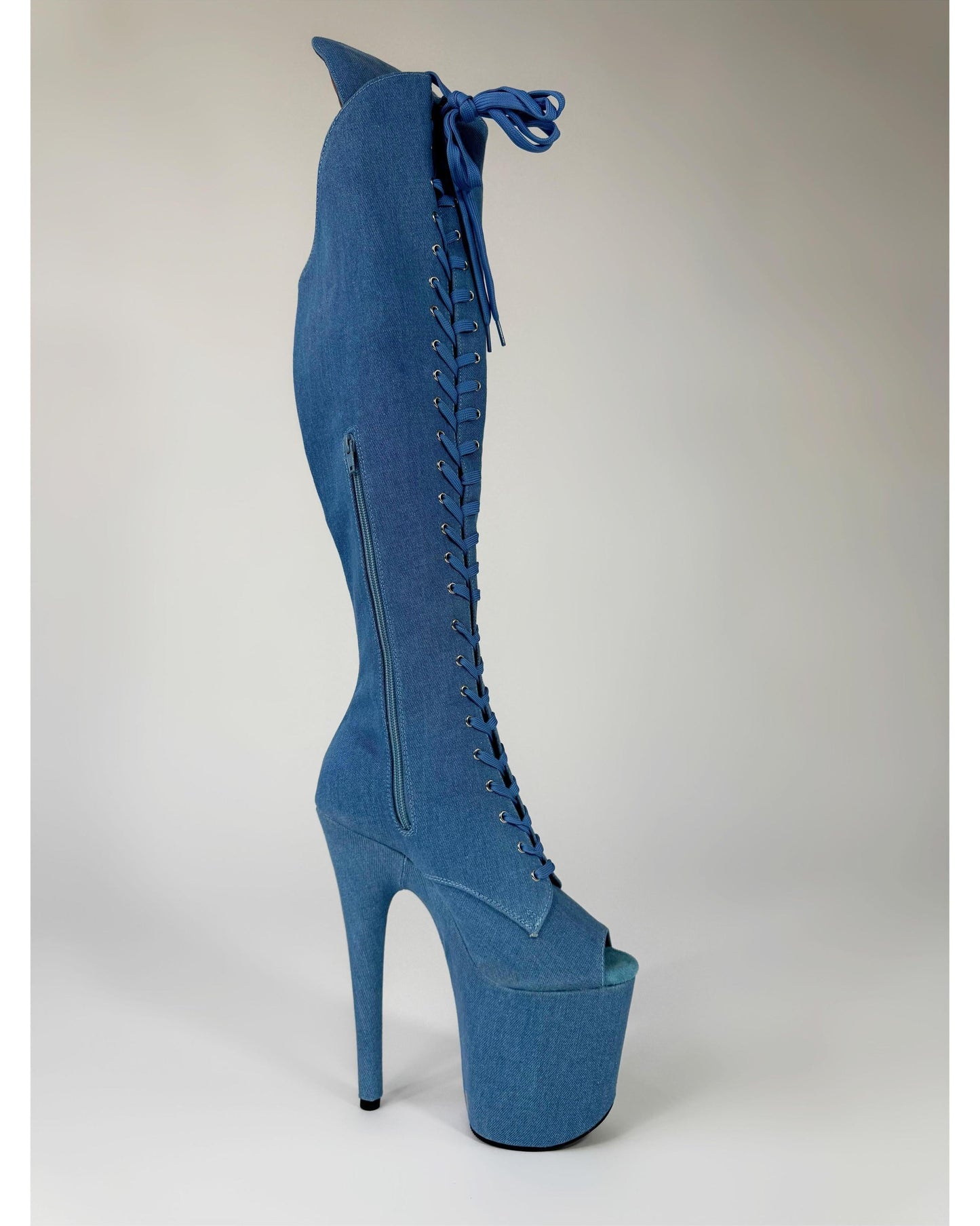 Daisy Duke Over-The-Knee-Boots-Pole Sins-Pole Sins- pole dance heels - pole dance boots