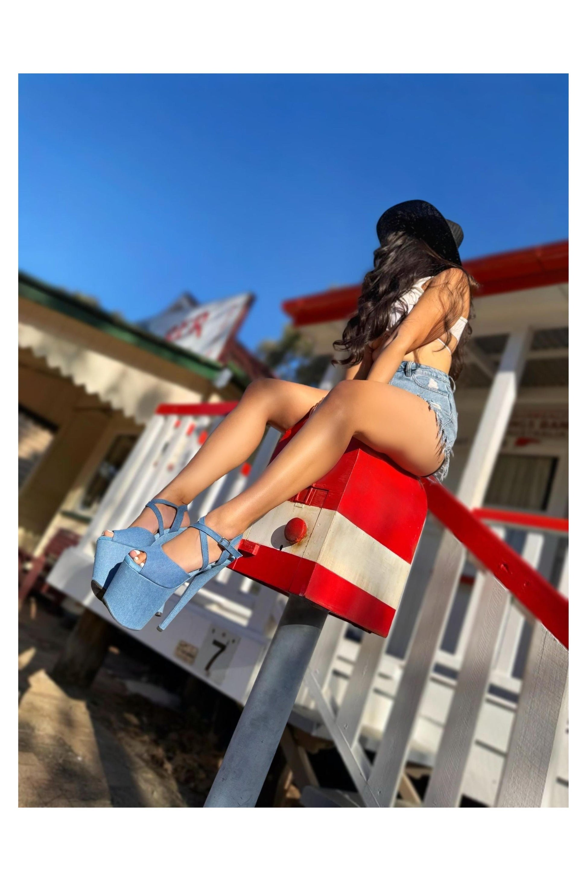 Daisy Duke Stiletto-Stiletto-Pole Sins-Pole Sins- pole dance heels - pole dance boots