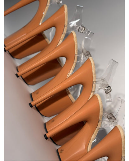 Deja Vu (Cinnamon)-Stiletto-Pole Sins-Pole Sins- pole dance heels - pole dance boots