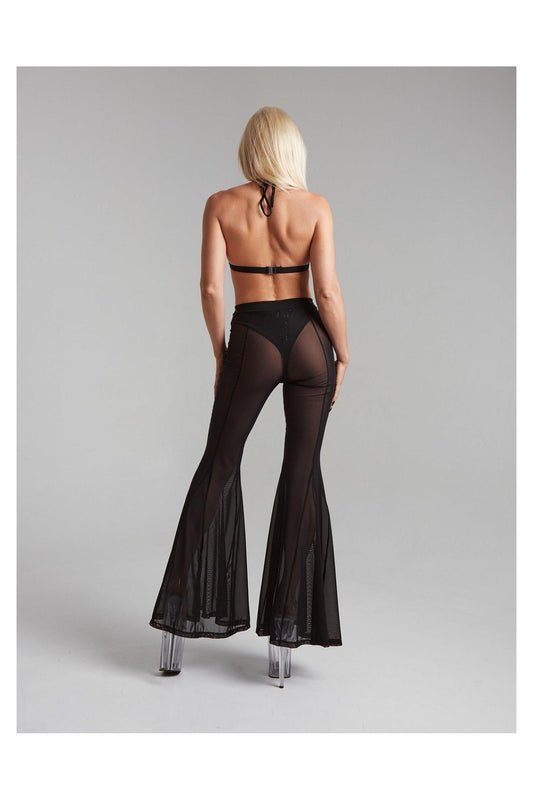 Divine Pants Moire - Black-Harna Wear-Pole Sins- pole dance heels - pole dance boots