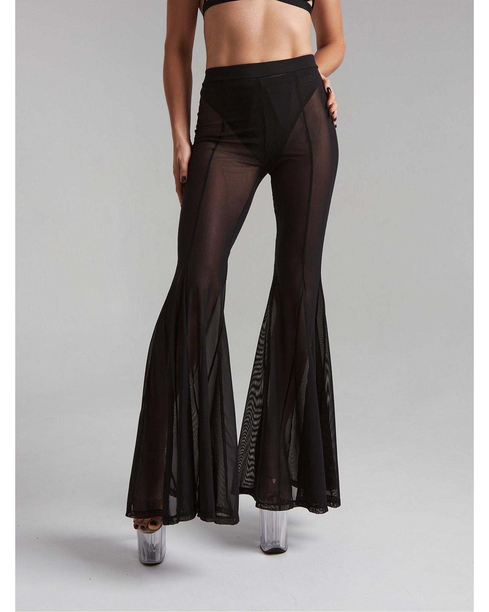 Divine Pants Moire - Black-Harna Wear-Pole Sins- pole dance heels - pole dance boots