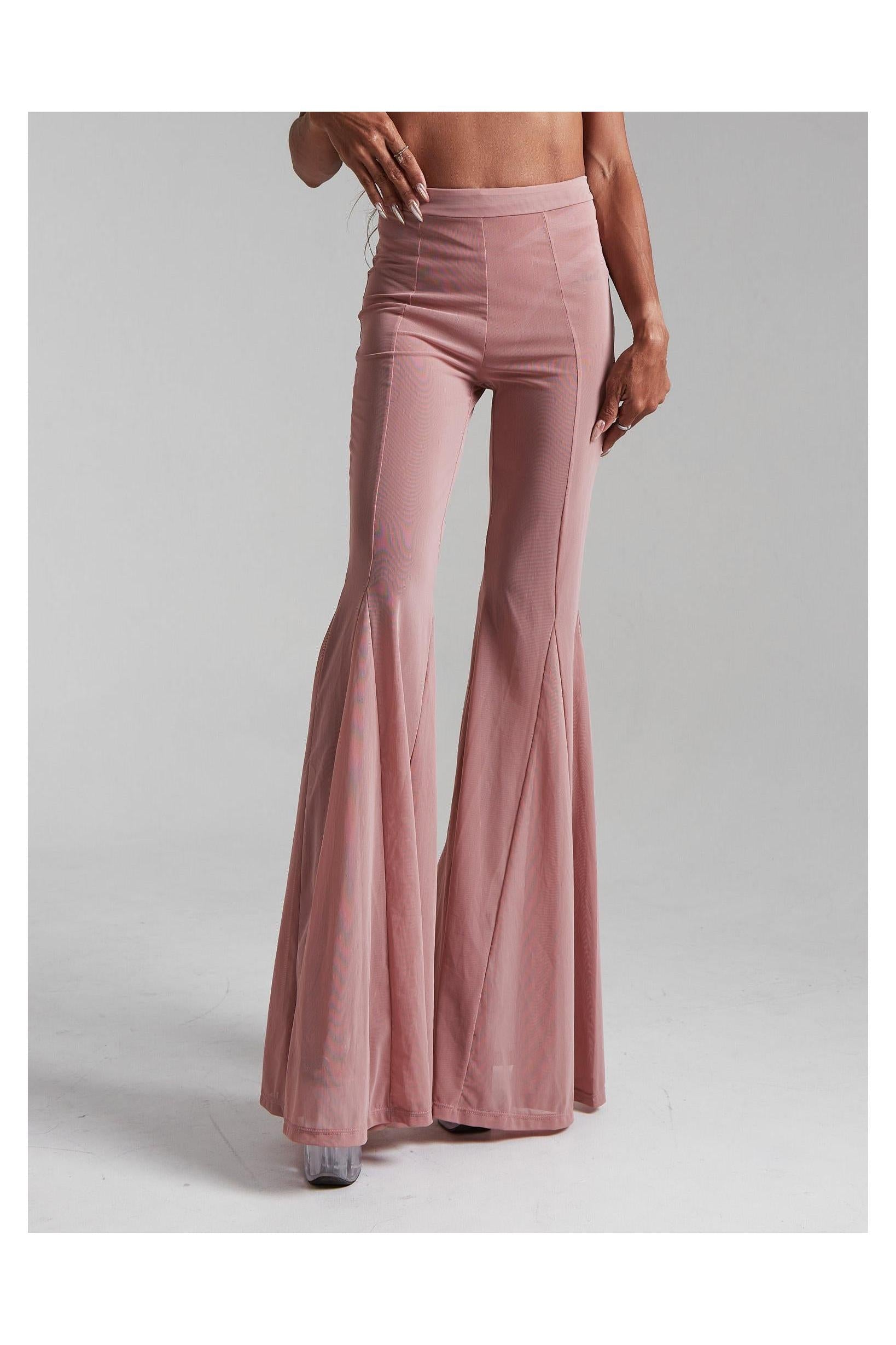 Divine Pants Moire - Powder Pink-Harna Wear-Pole Sins- pole dance heels - pole dance boots