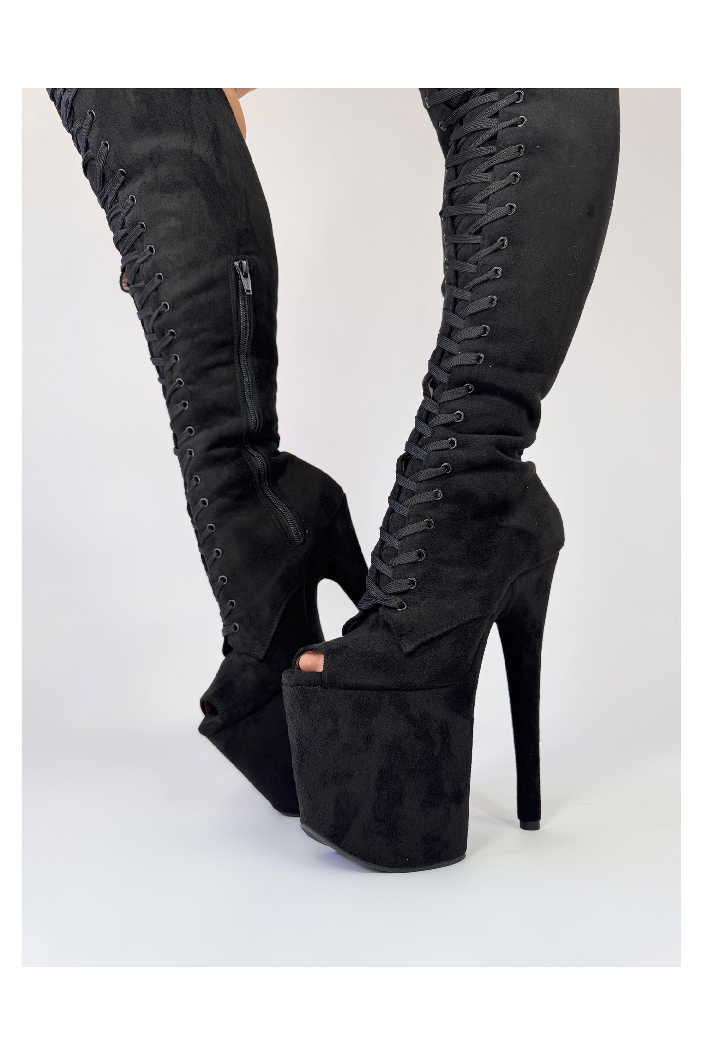 High Standards (Emo Girl)-Pole Sins-8-inch-AU5 / EUR35-Pole Sins- pole dance heels - pole dance boots