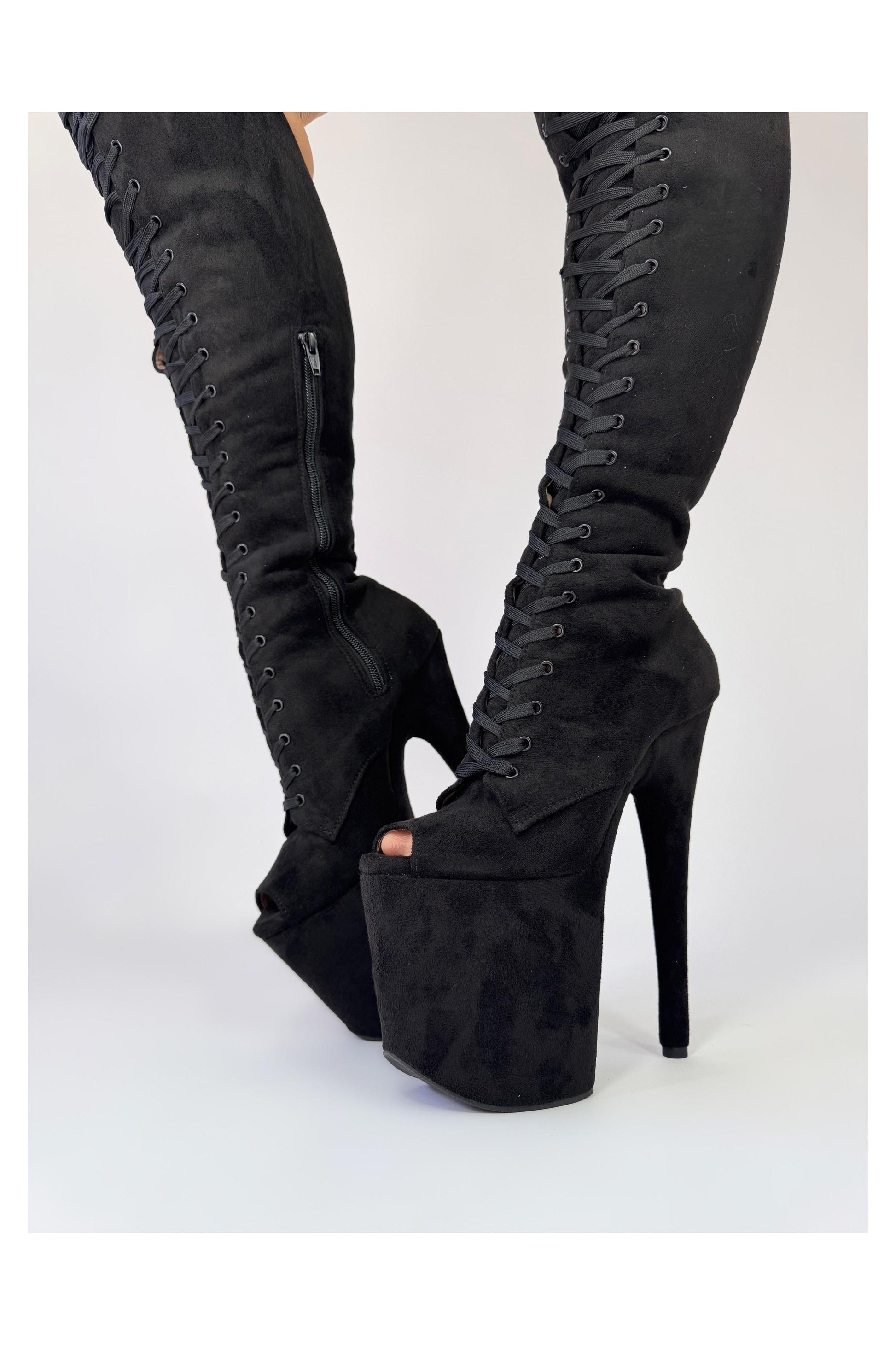 High Standards (Emo Girl)-Pole Sins-8-inch-AU5 / EUR35-Pole Sins- pole dance heels - pole dance boots