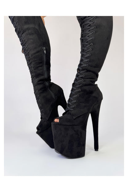 High Standards (Emo Girl)-Pole Sins-8-inch-AU5 / EUR35-Pole Sins- pole dance heels - pole dance boots
