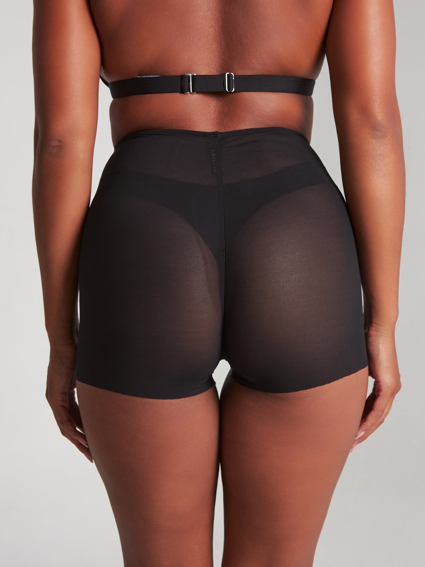 Moire Shorts Black