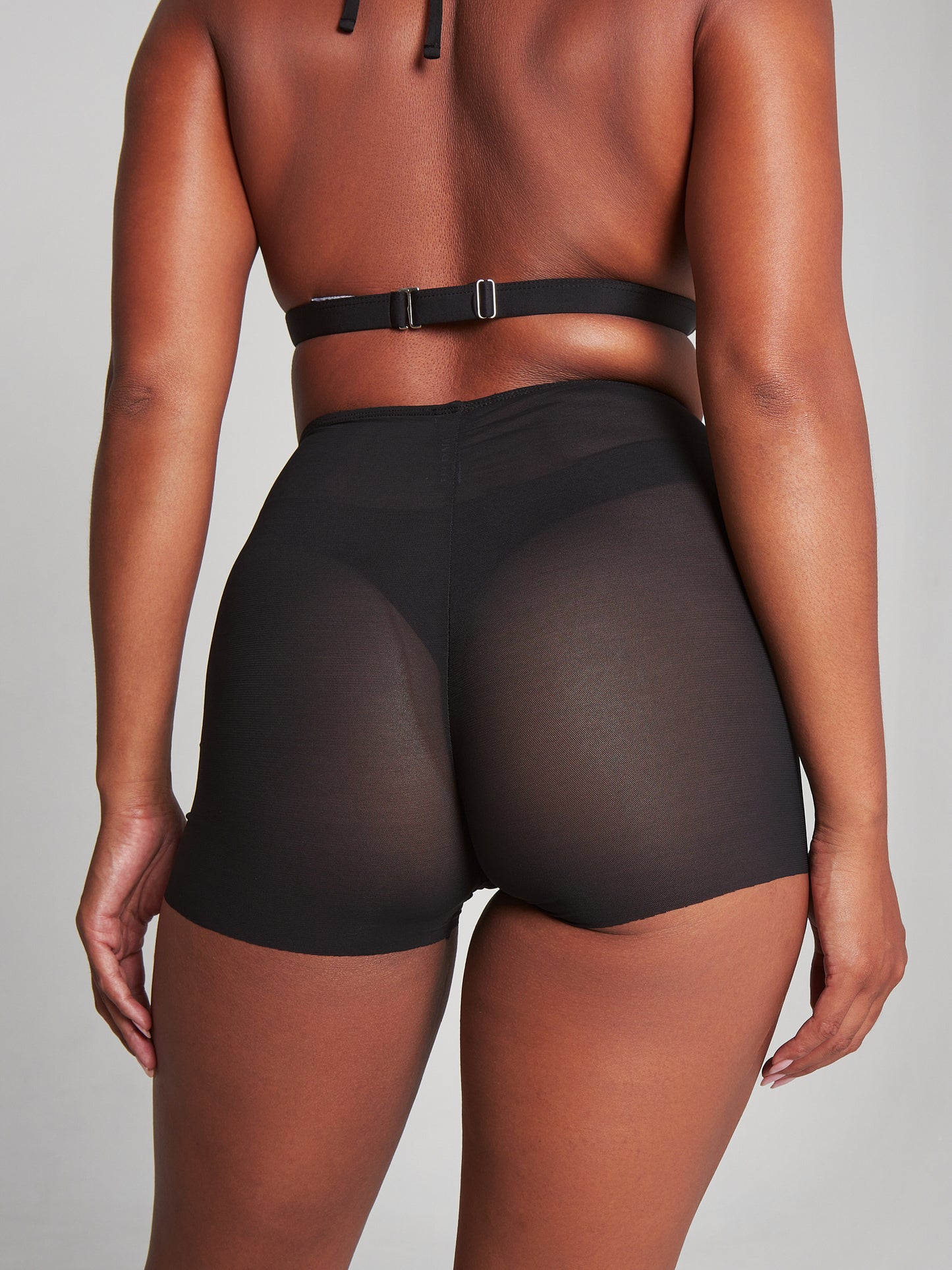 Moire Shorts Black