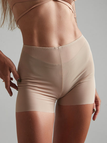 Moire Shorts Caramel