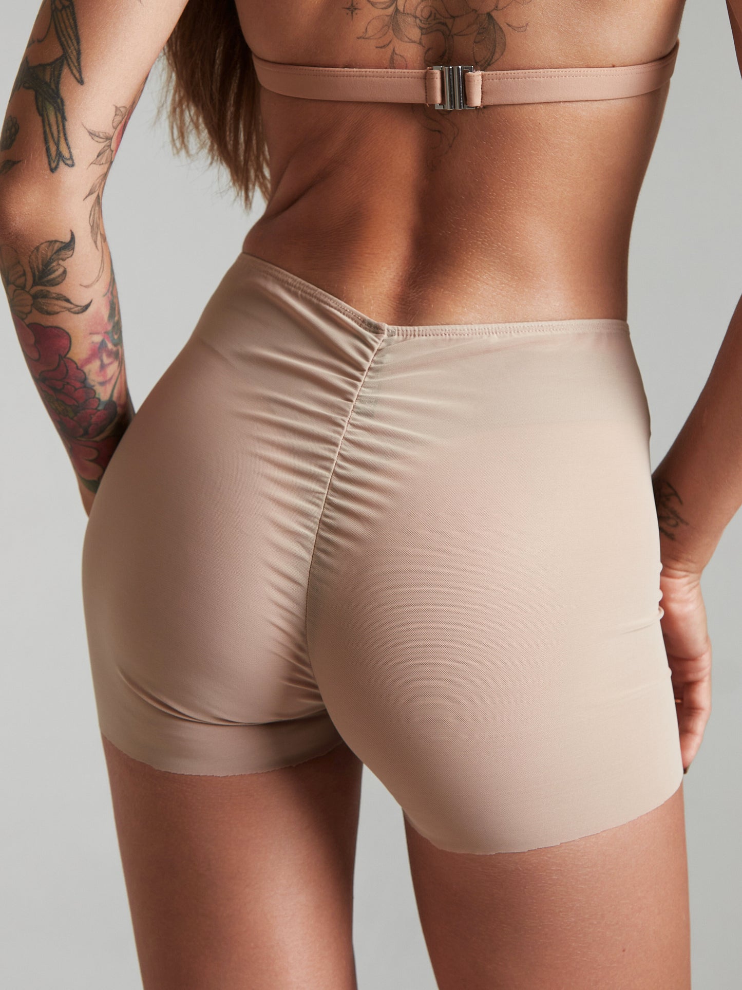 Moire Shorts Caramel