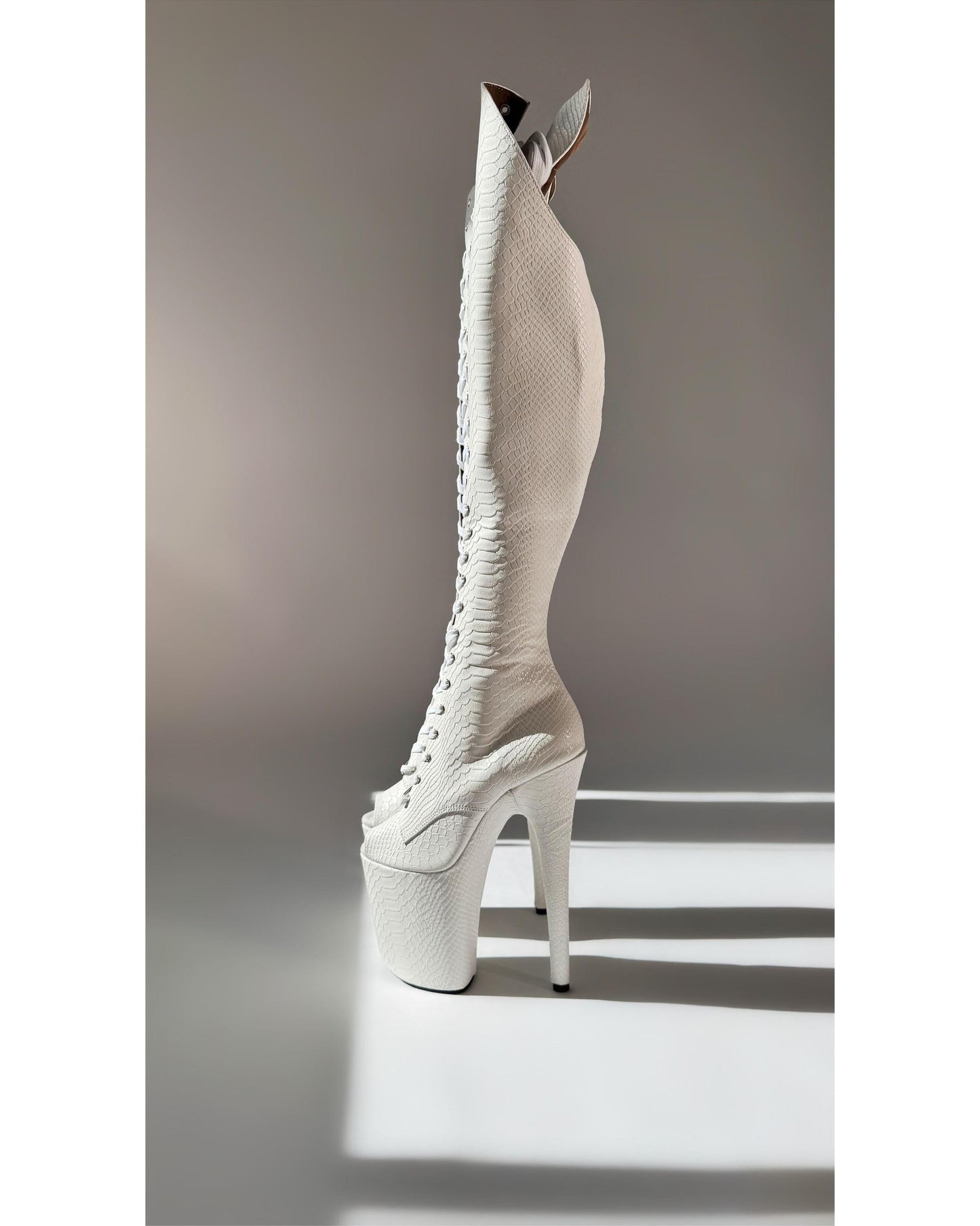 Medusa (Hissy Fit) Over the Knee-Boots-Pole Sins-Pole Sins- pole dance heels - pole dance boots