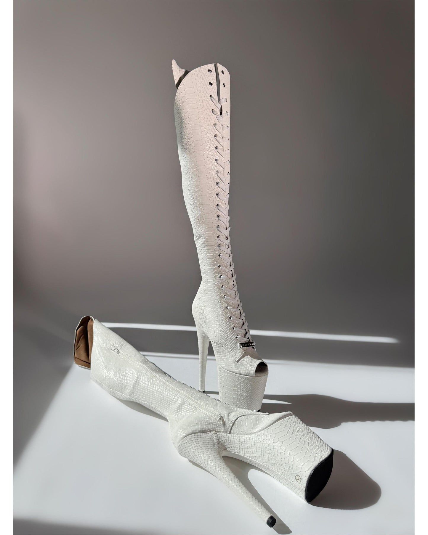 Medusa (Hissy Fit) Over the Knee-Boots-Pole Sins-Pole Sins- pole dance heels - pole dance boots
