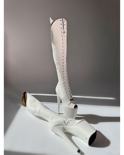 Medusa (Hissy Fit) Over the Knee-Boots-Pole Sins-Pole Sins- pole dance heels - pole dance boots
