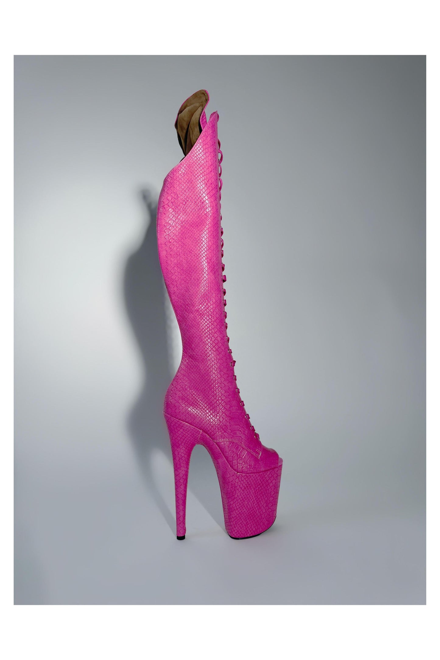 Medusa (Pretty Poison) Over the Knee-Boots-Pole Sins-Pole Sins- pole dance heels - pole dance boots