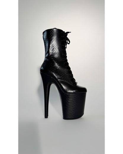 Medusa (Recoil) Mid-Calf Boot-Boots-Pole Sins-8-inch-AU5 / EUR35-Pole Sins- pole dance heels - pole dance boots