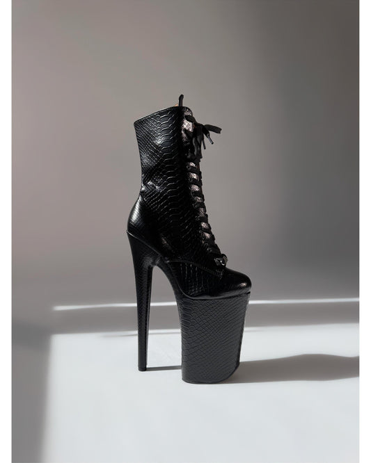 Medusa (Recoil) Mid-Calf Boot-Boots-Pole Sins-9-inch-AU5 / EUR35-Pole Sins- pole dance heels - pole dance boots
