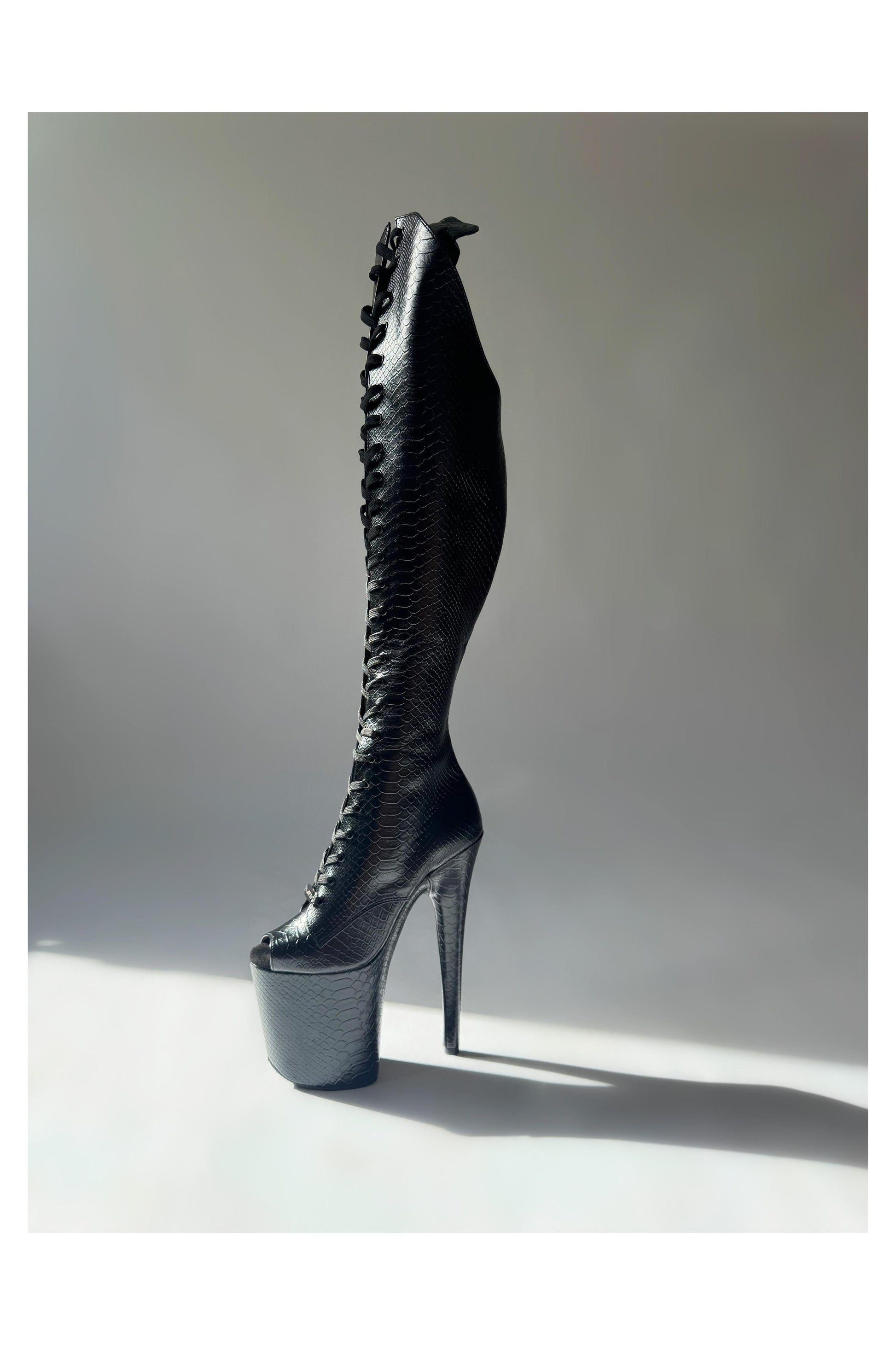 Medusa (Recoil) Over the Knee-Boots-Pole Sins-Pole Sins- pole dance heels - pole dance boots