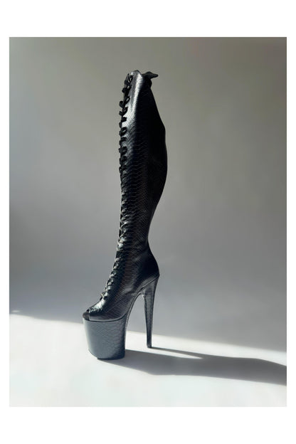 Medusa (Recoil) Over the Knee-Boots-Pole Sins-Pole Sins- pole dance heels - pole dance boots