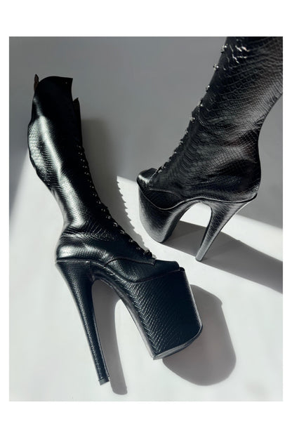 Medusa (Recoil) Over the Knee-Boots-Pole Sins-Pole Sins- pole dance heels - pole dance boots