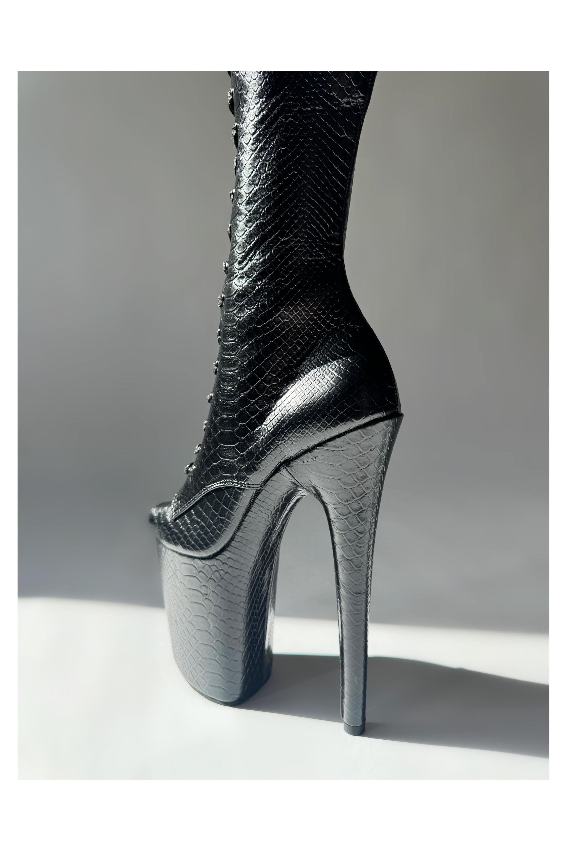 Medusa (Recoil) Over the Knee-Boots-Pole Sins-Pole Sins- pole dance heels - pole dance boots