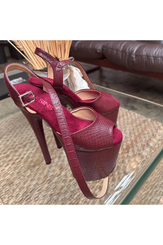 Medusa (Tongue Tied) Stiletto-Stiletto-Pole Sins-8-inch-AU5 / EUR35-Pole Sins- pole dance heels - pole dance boots