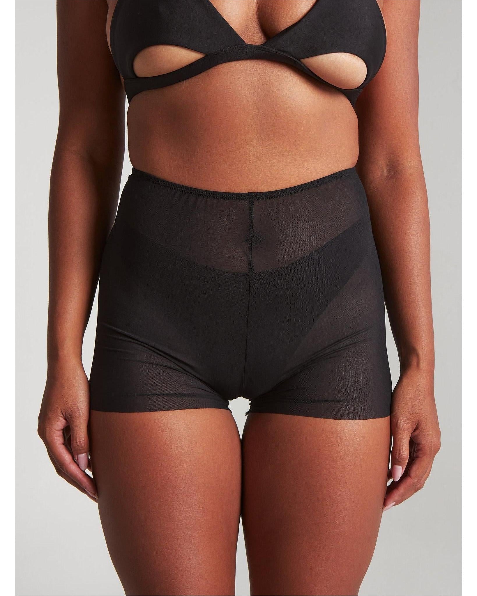 Moire Shorts Black-Harna Wear-Pole Sins- pole dance heels - pole dance boots