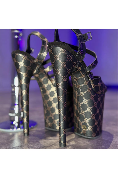 Net Worth (Black)-Pole Sins-Pole Sins- pole dance heels - pole dance boots