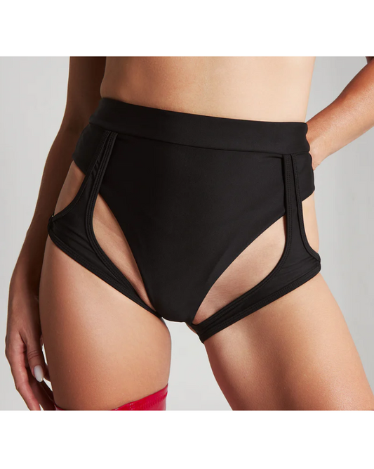 Peach Bottoms - Black-Harna Wear-XS-Pole Sins- pole dance heels - pole dance boots