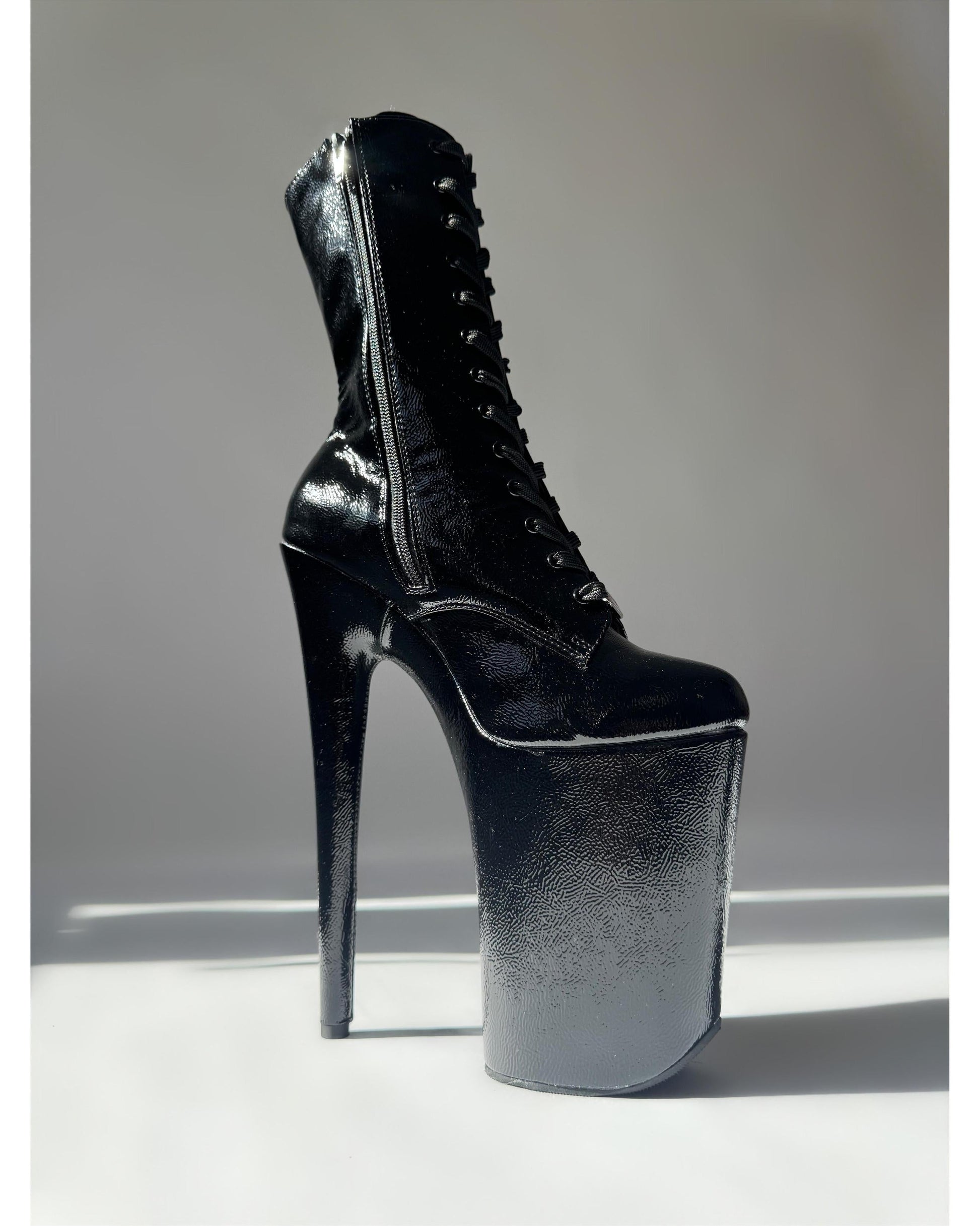 SafeWord - MidCalf-Pole Sins-9-inch-Closed-Toe-AU5 / EUR35-Pole Sins- pole dance heels - pole dance boots