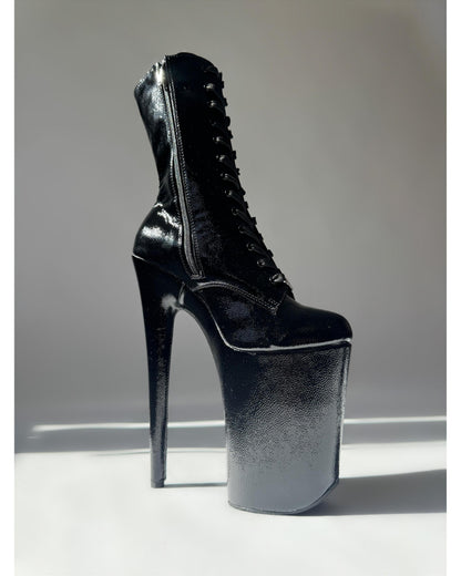 SafeWord - MidCalf-Pole Sins-9-inch-Closed-Toe-AU5 / EUR35-Pole Sins- pole dance heels - pole dance boots