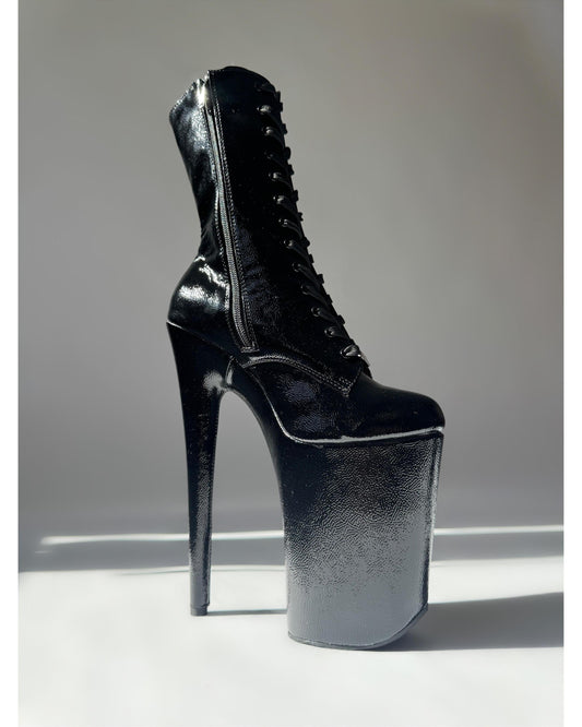 SafeWord - MidCalf-Pole Sins-9-inch-Closed-Toe-AU5 / EUR35-Pole Sins- pole dance heels - pole dance boots