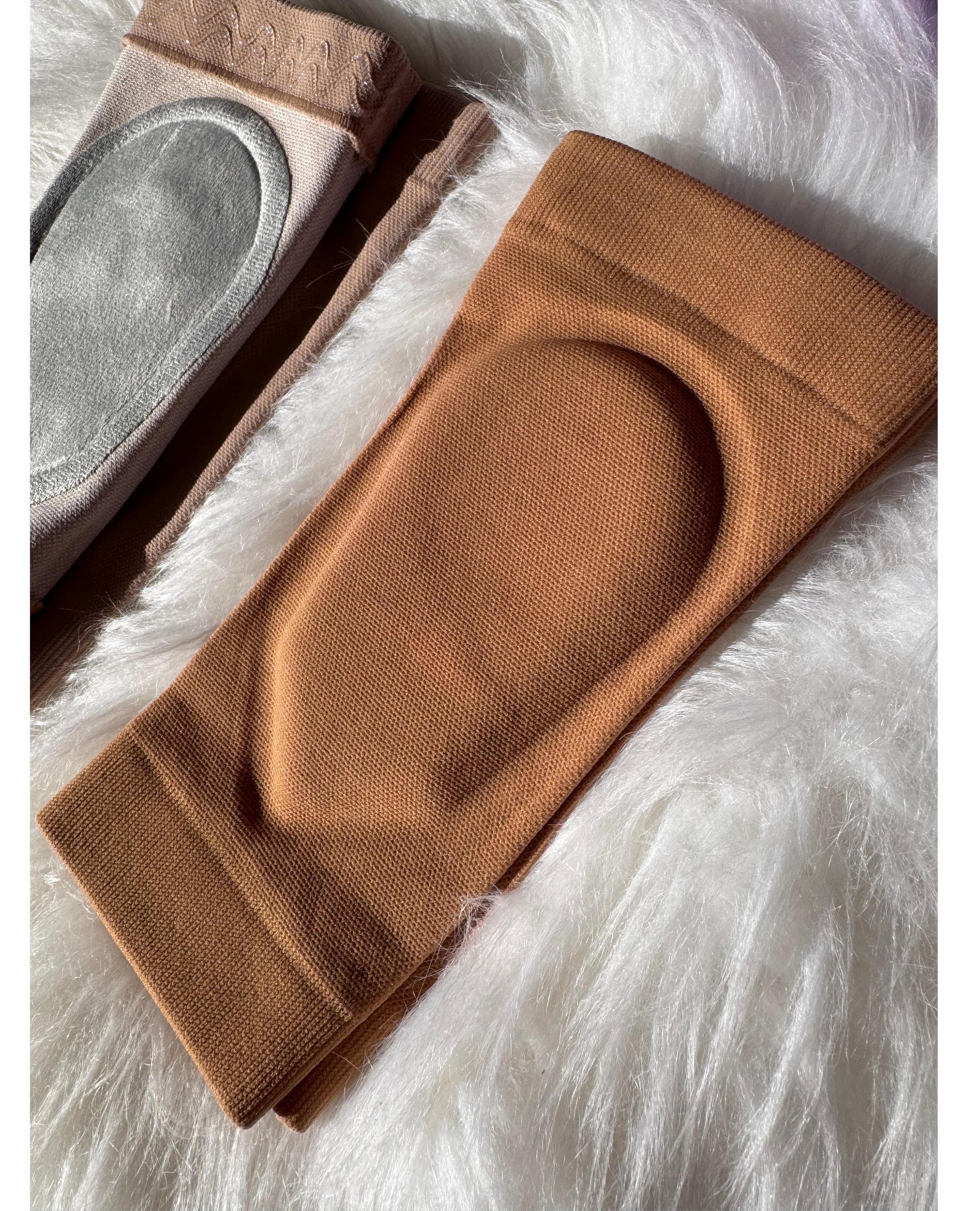 Slim-Look Gel Knee Pads PRO-Pole Sins-Tan-X-Small-Pole Sins- pole dance heels - pole dance boots