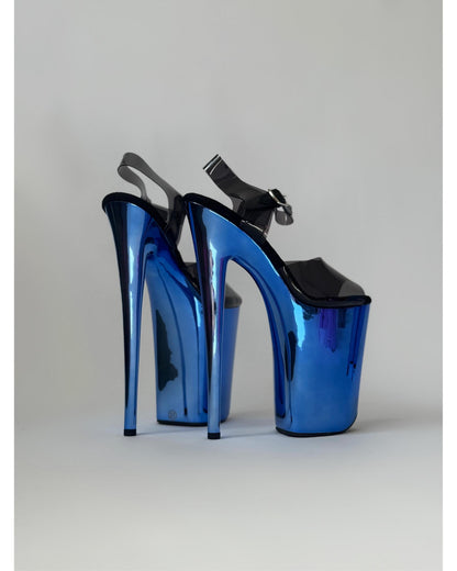 The Sinner (Blue)-Stiletto-Pole Sins-9-inch-AU5 / EUR35-Pole Sins- pole dance heels - pole dance boots
