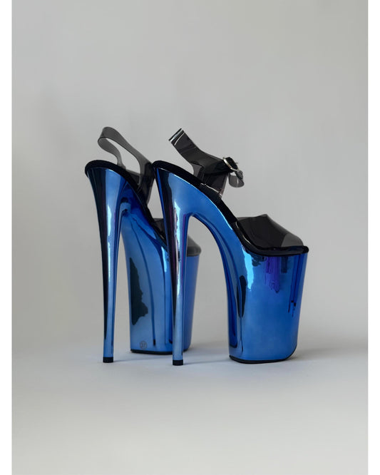 The Sinner (Blue)-Stiletto-Pole Sins-9-inch-AU5 / EUR35-Pole Sins- pole dance heels - pole dance boots