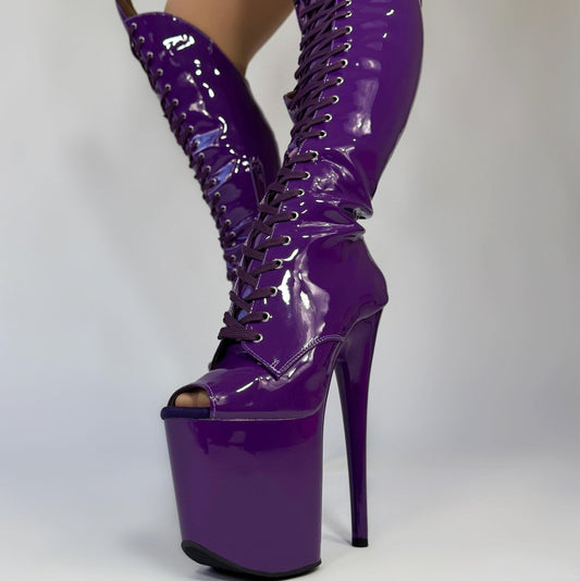 Untamed (Vixen)-Boots-Pole Sins-Open Toe-8-inch-AU5 / EUR35-Pole Sins- pole dance heels - pole dance boots