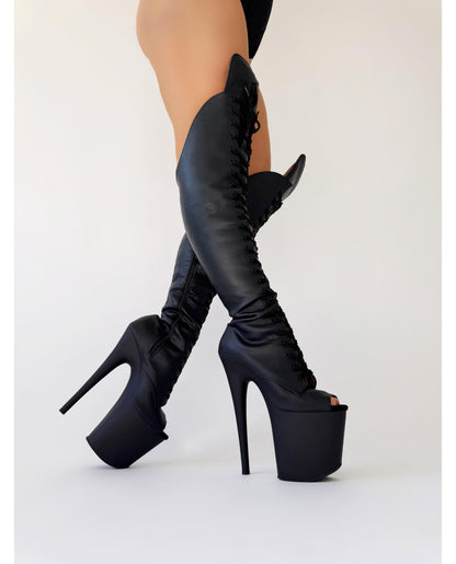 Witchcraft (Over the Knee)-Pole Sins-Pole Sins- pole dance heels - pole dance boots