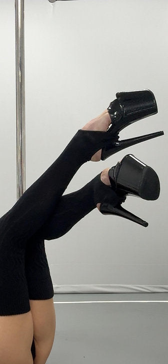 Legwarmers - Velcro - Black