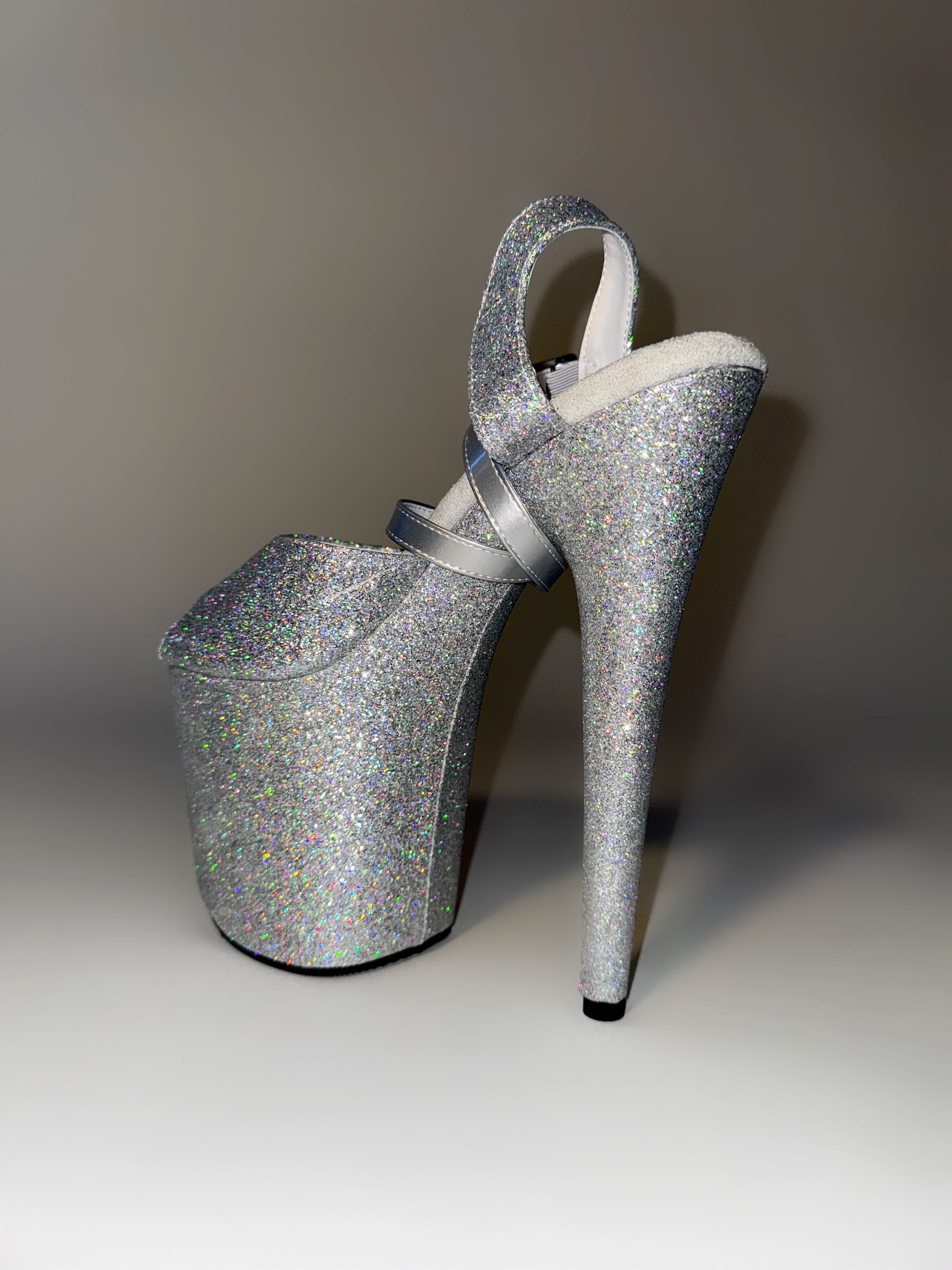 8inch glitter sandal hella