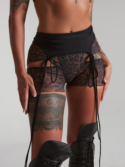 Vice Shorts - Choco Leopard